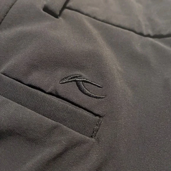 KJUS Mens Black Ivere Pants Technical Stretch Golf Trousers 52L / 36x34 - Picture 3 of 5